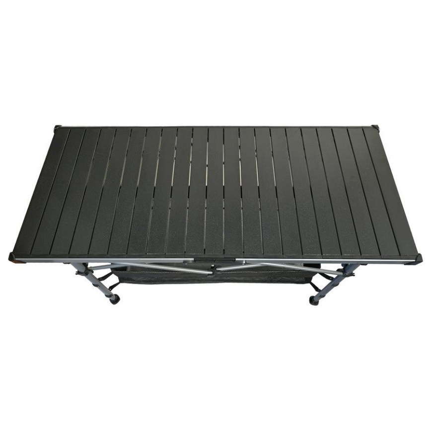 Sulankstomas stovyklavimo stalas 123x55cm antracitas