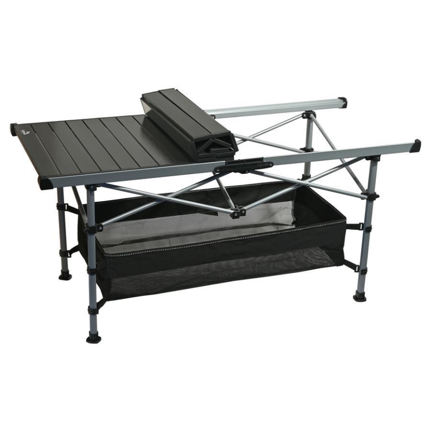 Sulankstomas stovyklavimo stalas 123x55cm antracitas