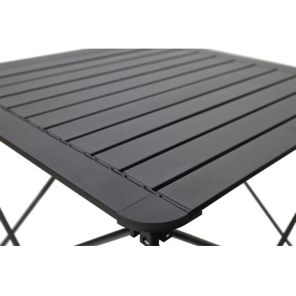 Sulankstomas stovyklavimo stalas 70x70cm antracitas