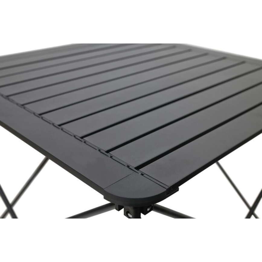 Sulankstomas stovyklavimo stalas 70x70cm antracitas