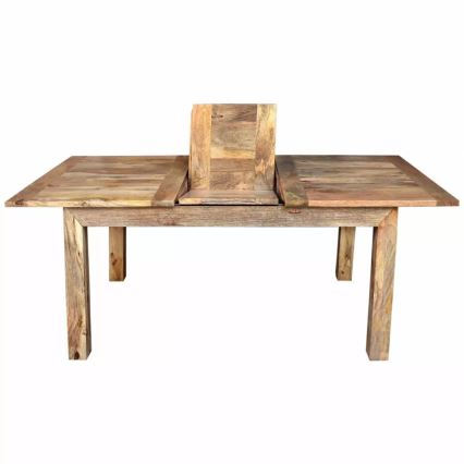 Sulankstomas valgomojo stalas HINA 180x90 cm medžio masyvo/mango medis