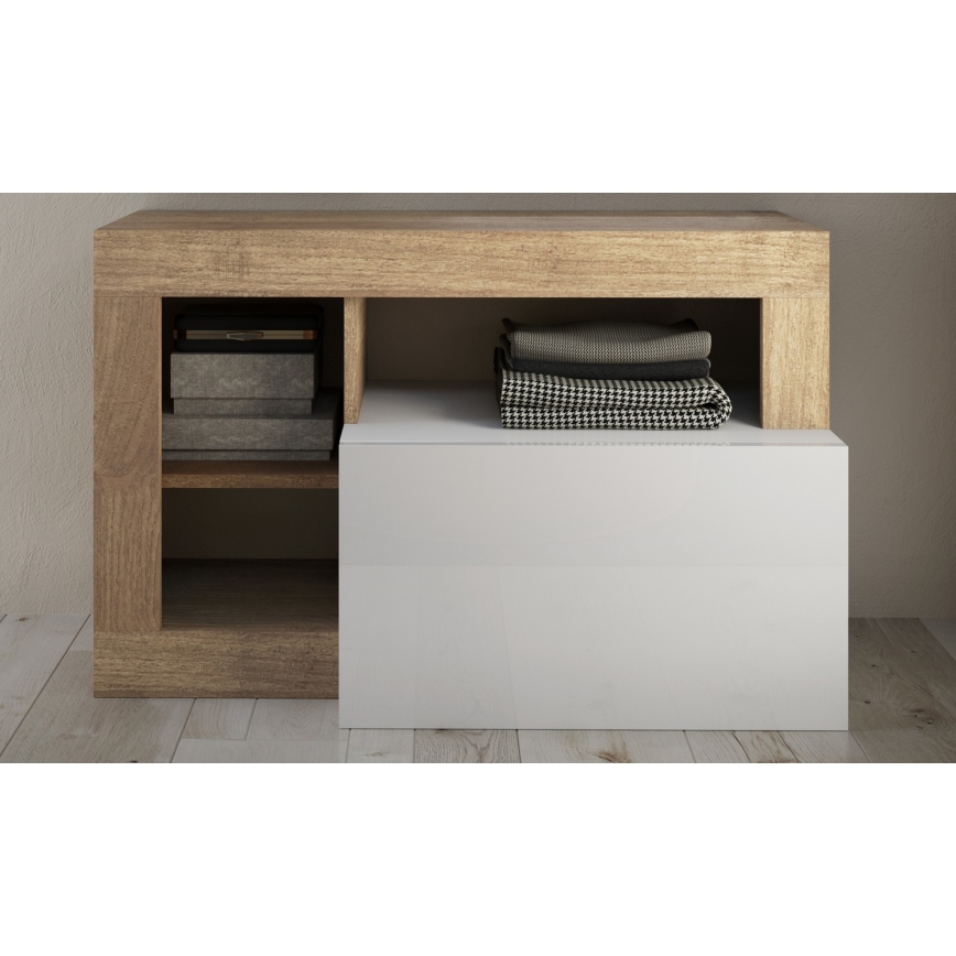 Suolas LENOR 91x209 cm baltas/rudas