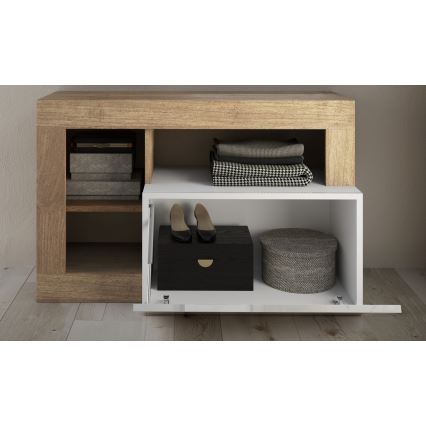 Suolas LENOR 91x209 cm baltas/rudas