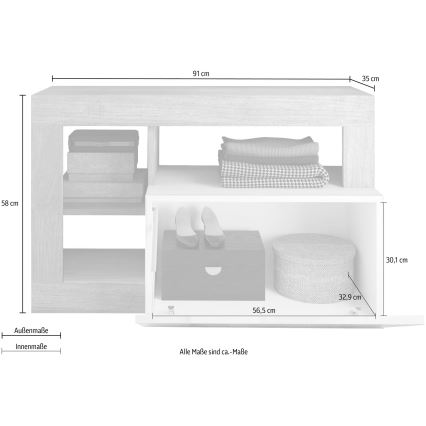 Suolas LENOR 91x209 cm baltas/rudas