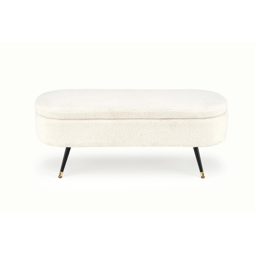 Suoliukas su sandėliavimo vieta AVEIRO 46x120 cm balta