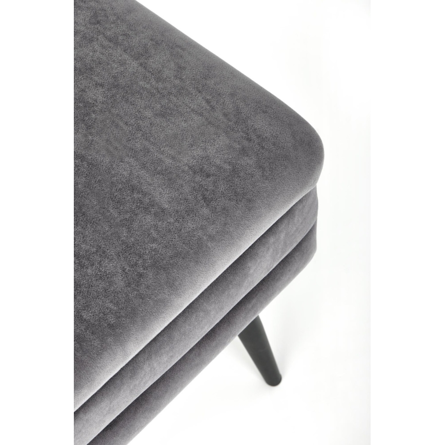 Suoliukas su sandėliavimo vieta VELVA 37x78 cm pilka