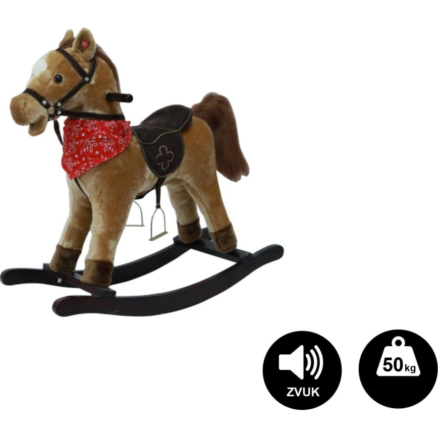 Sūpuoklinis arkliukas su melodija, 3xAA