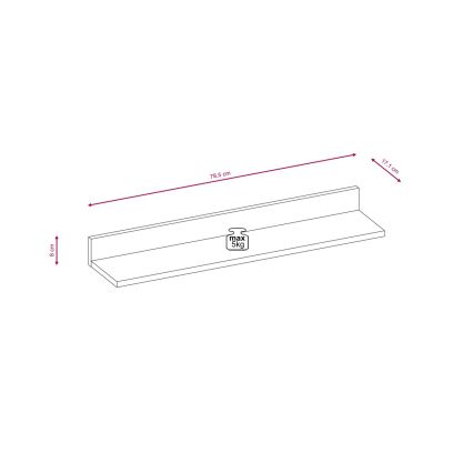 Svetainės sekcija BRICK ąžuolas sonoma/balta