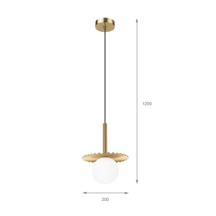 Šviestuvas CHITA 1xG9/5W/230V auksinis
