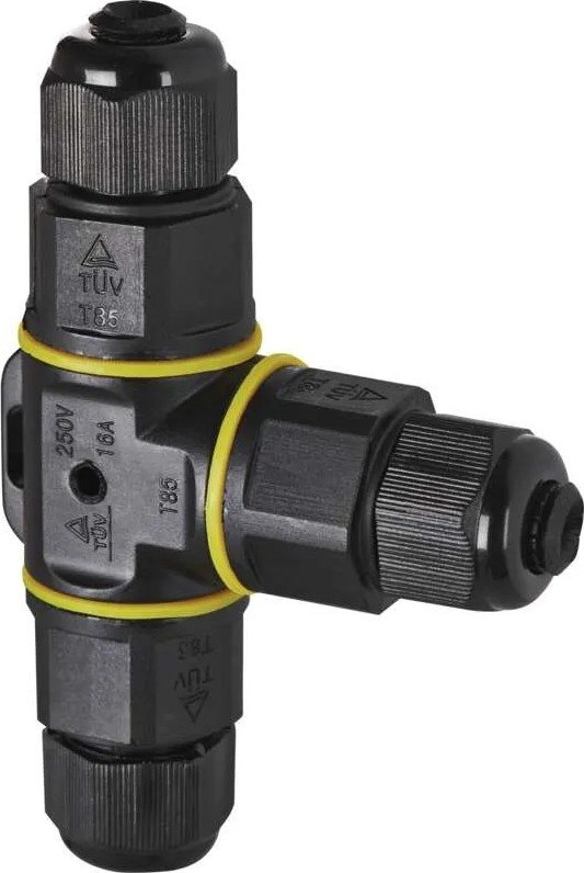 T formos kabelio jungtis IP68