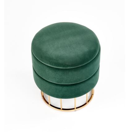 Taburetas MINTY diametras 37 cm žalia/auksas