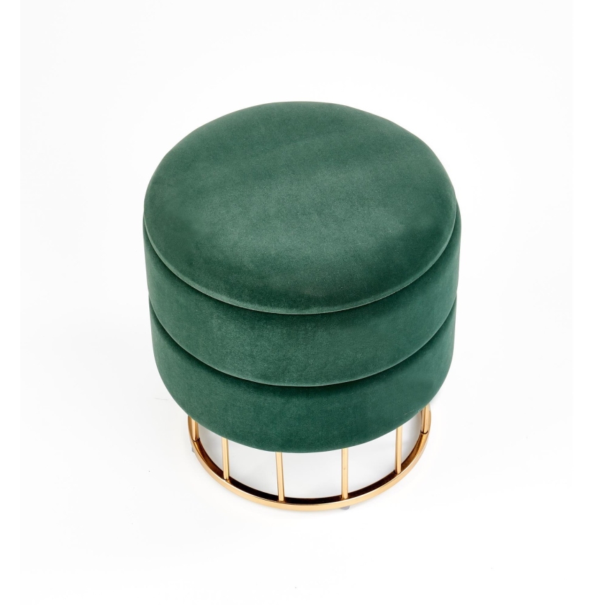 Taburetas MINTY diametras 37 cm žalia/auksas