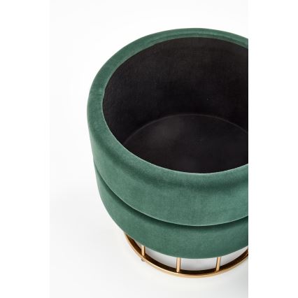 Taburetas MINTY diametras 37 cm žalia/auksas