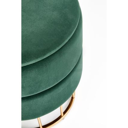 Taburetas MINTY diametras 37 cm žalia/auksas