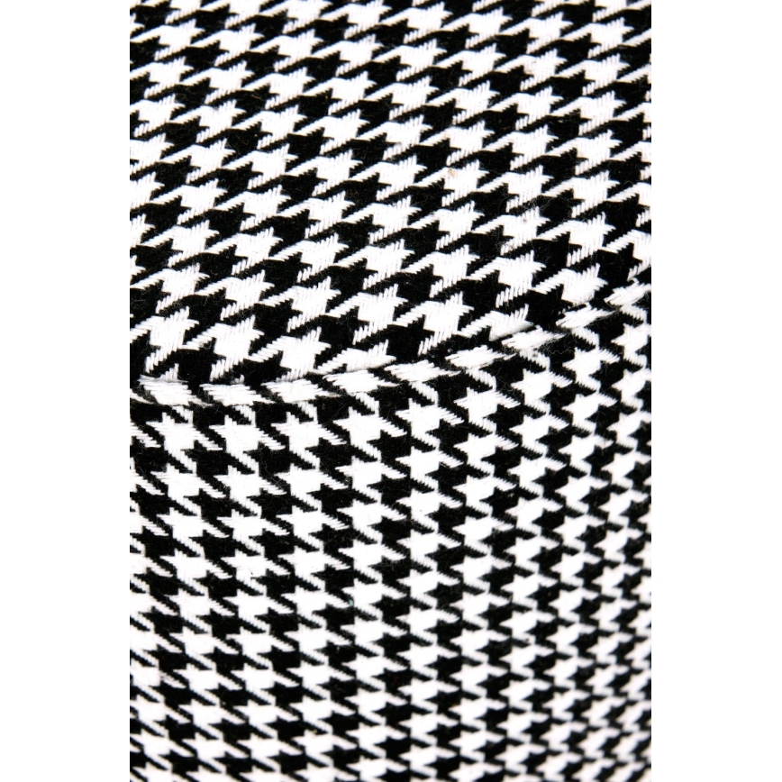Taburetė ARUNA skersmuo 36 cm balta/juoda/auksinė