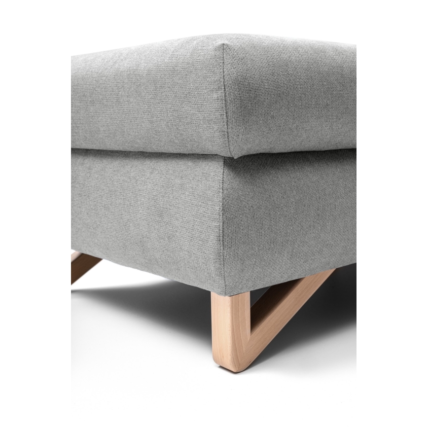 Pufas AVESTA 63x95 cm pilkos spalvos