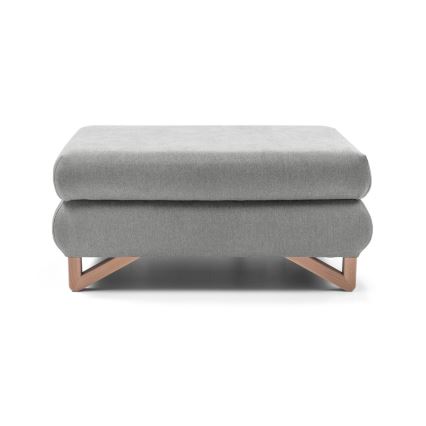Pufas AVESTA 63x95 cm pilkos spalvos