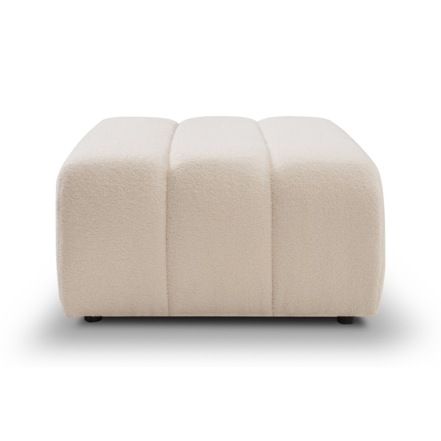 Pufas DESIO 82x75 cm smėlio spalvos