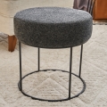 Taburetė JAVI, skersmuo 40 cm, antracito spalvos