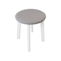 Taburetė KUBE Ø 36 cm balta/pilka