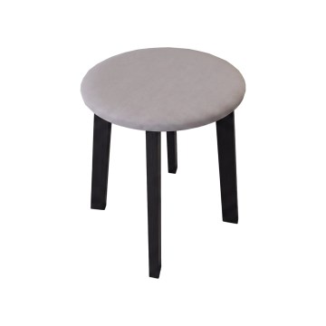 Taburetė KUBE Ø 36 cm juoda/pilka