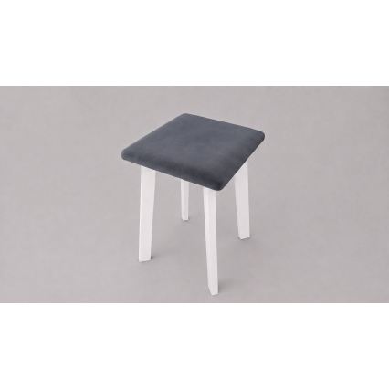 Taburetė LUBE 36x36 cm balta/antracitas