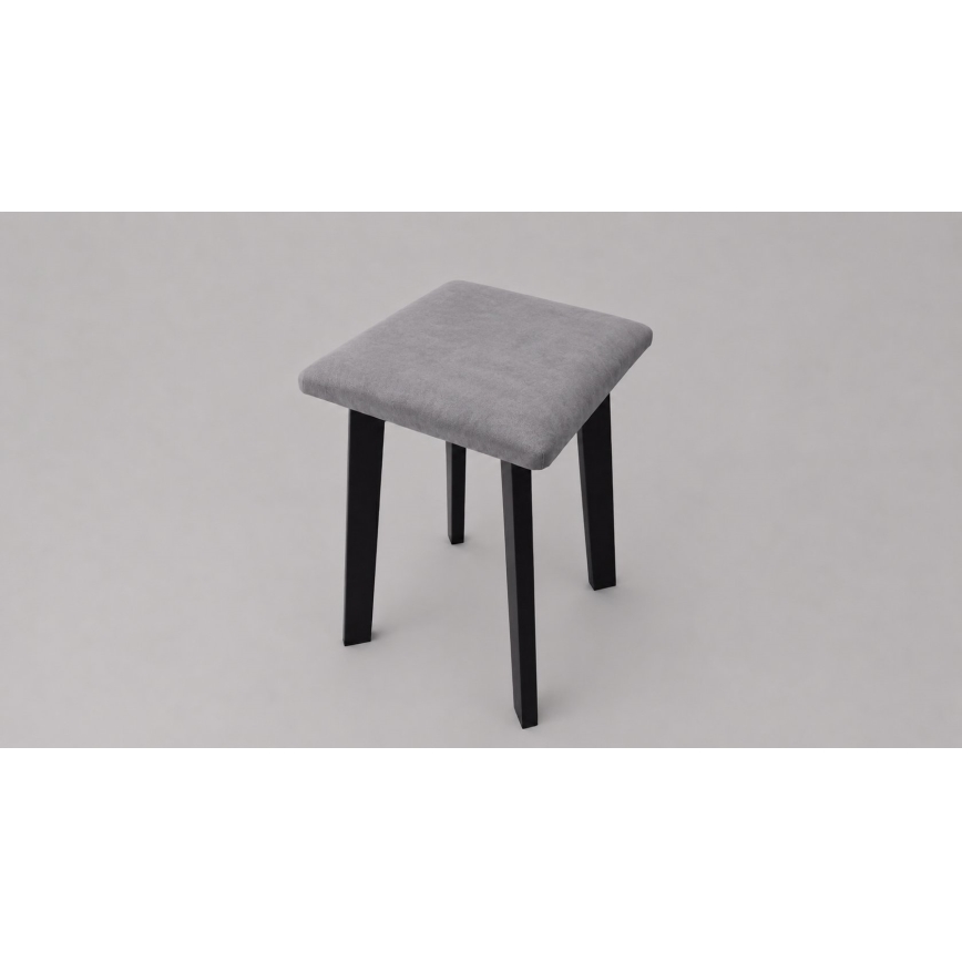 Taburetė LUBE 36x36 cm juoda/pilka