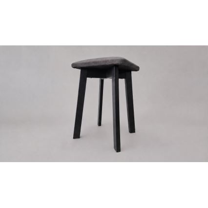 Taburetė LUBE 36x36 cm juoda/pilka