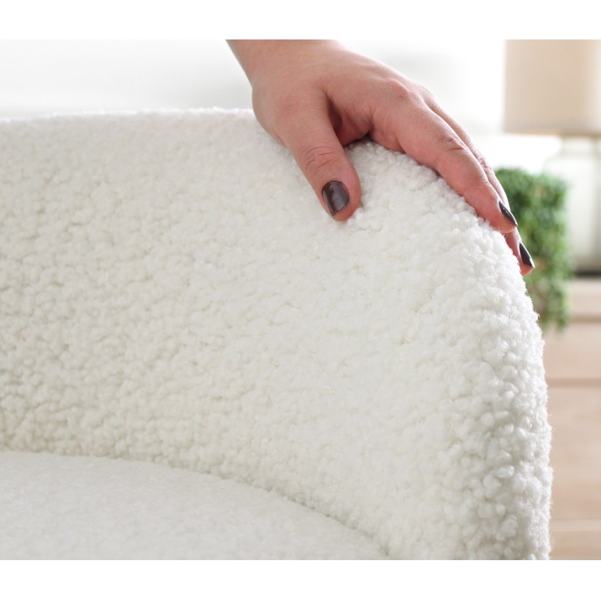 Taburetė MIKI, skersmuo 46 cm, balta