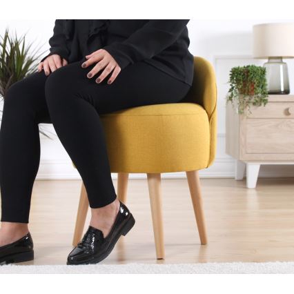 Taburetė NIKI Ø 46 cm, geltona
