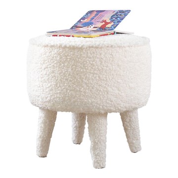 Taburetė PIXI, skersmuo 38 cm, balta