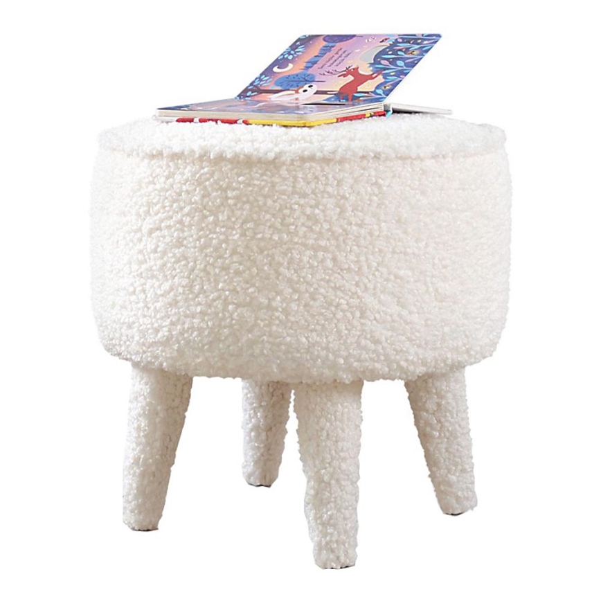 Taburetė PIXI, skersmuo 38 cm, balta