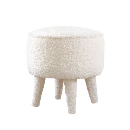 Taburetė PIXI, skersmuo 38 cm, balta