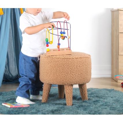 Taburetė PIXI, skersmuo 38 cm, ruda