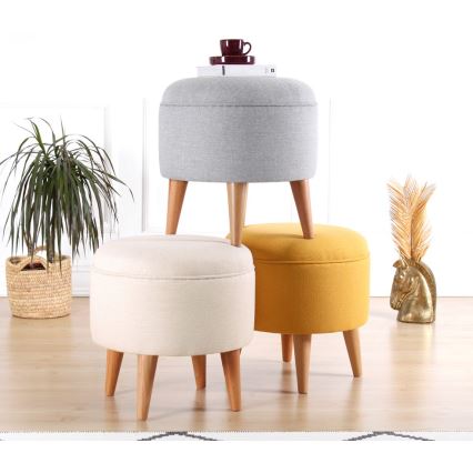 Taburetė PIXI, skersmuo 40 cm, geltona