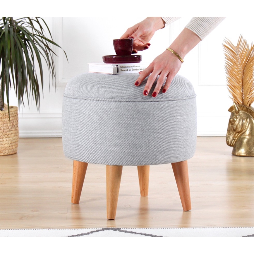 Taburetė PIXI, skersmuo 40 cm, pilka