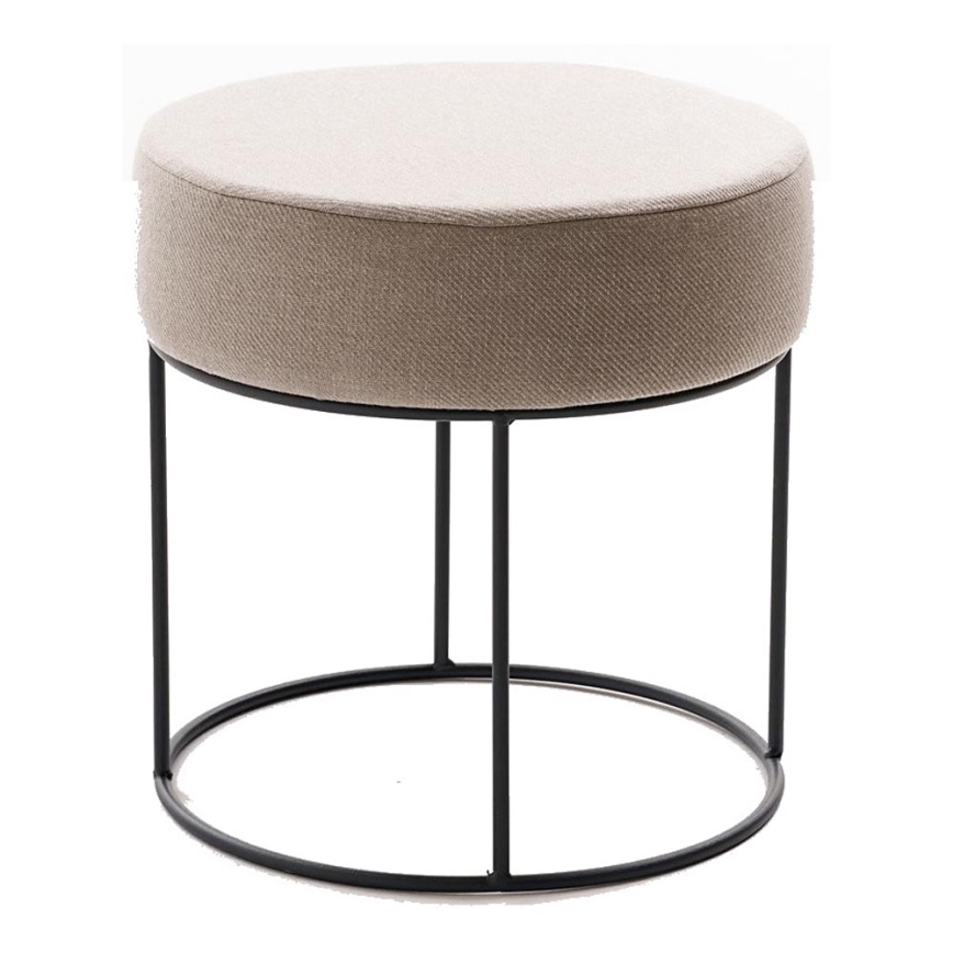 Taburetė RELO, skersmuo 40 cm, smėlio spalvos