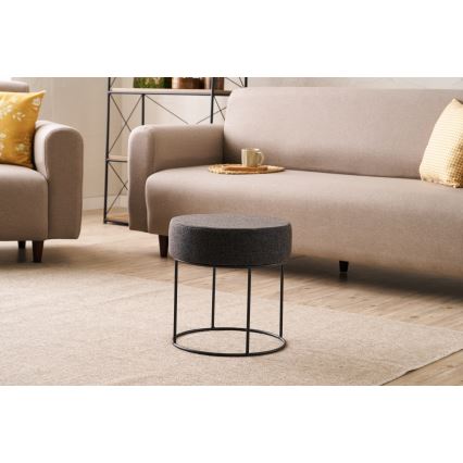 Taburetė RELO, skersmuo 40 cm, tamsiai ruda