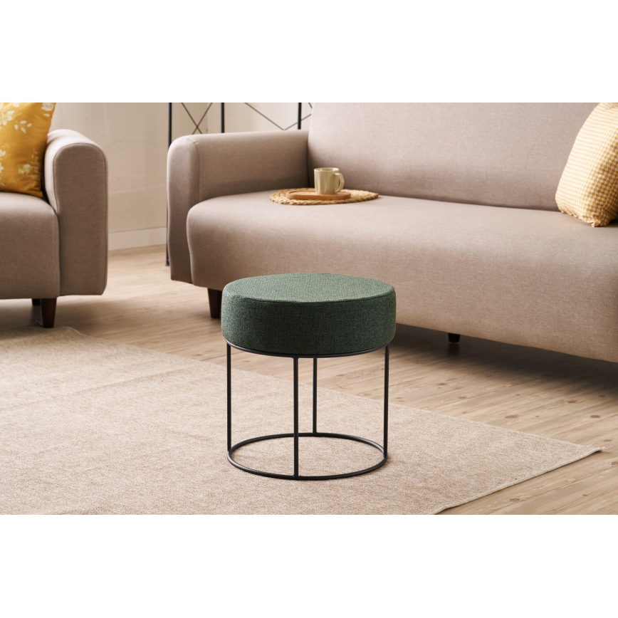 Taburetė RELO, skersmuo 40 cm, žalia