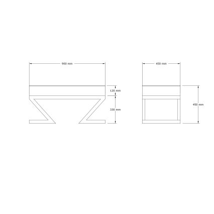 Taburetė RINA 45x90 cm smėlio spalvos