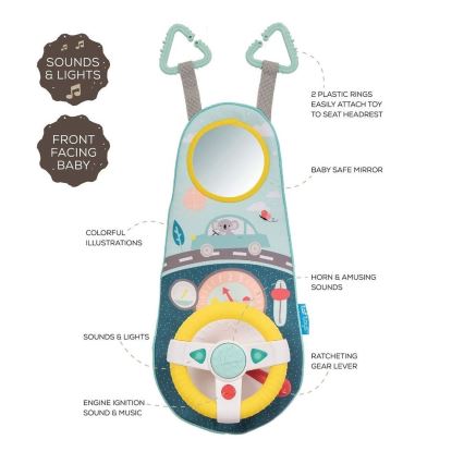 Taf Toys - Koala automobilių ratų žaislas 2xAA