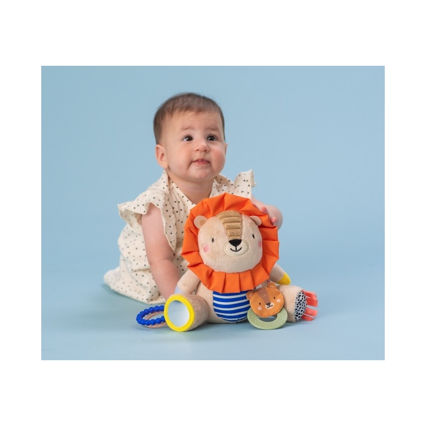 Taf Toys - Pliušinis žaislas su dantukais 25 cm liūtas