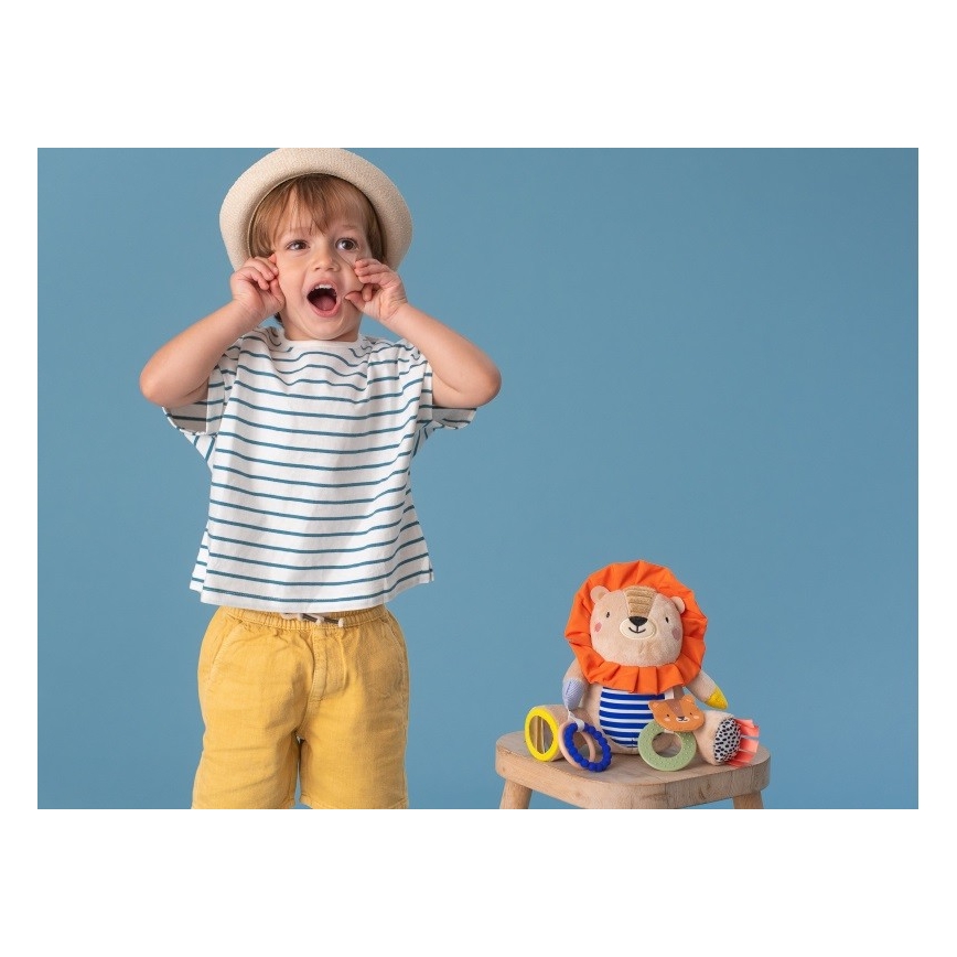 Taf Toys - Pliušinis žaislas su dantukais 25 cm liūtas