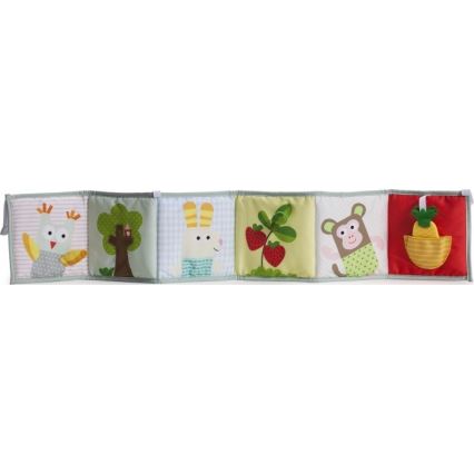 Taf Toys - Vaikiška tekstilės knyga 3in1 gyvūnai