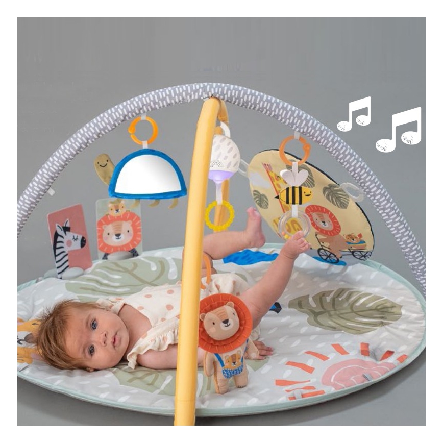 Taf Toys - Vaikiškas žaidimų kilimėlis su trapecija Dekoratyvinė pagalvė 2xAAA