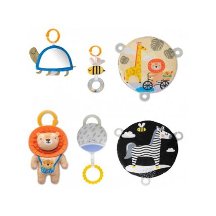 Taf Toys - Vaikiškas žaidimų kilimėlis su trapecija Dekoratyvinė pagalvė 2xAAA