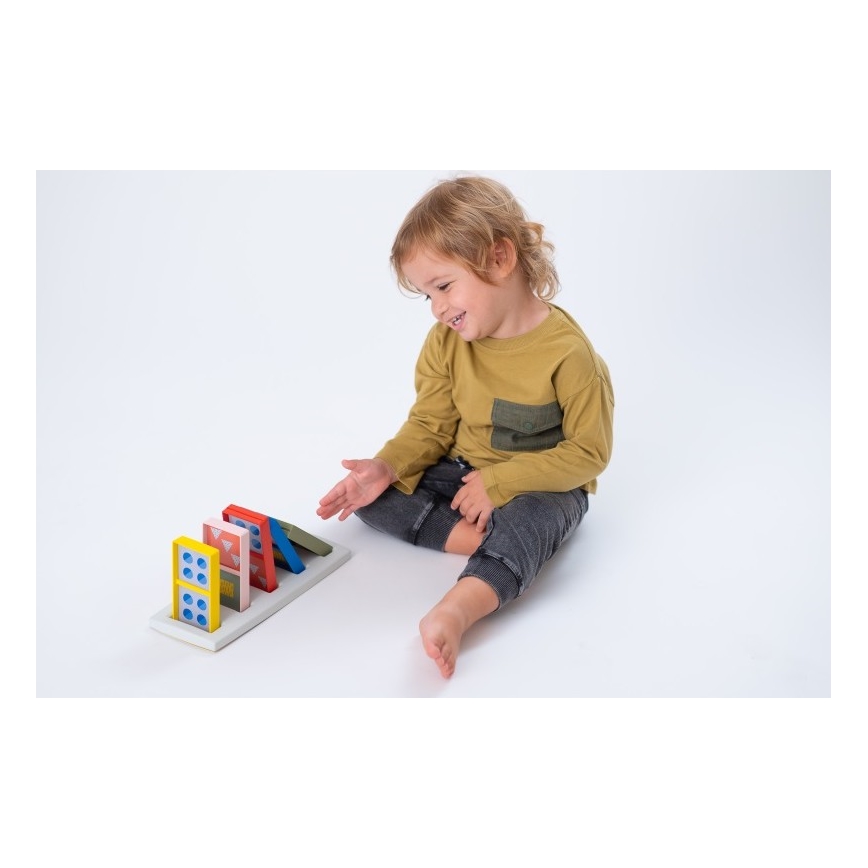Taf Toys - Vaikiški domino kauliukai 4in1 gyvūnai