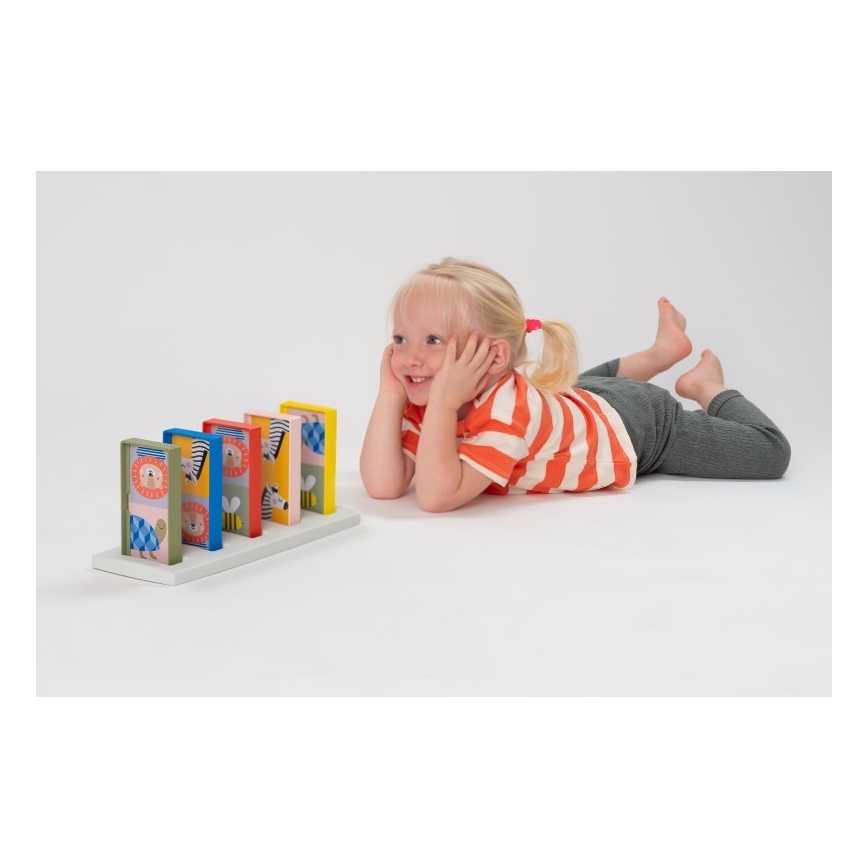 Taf Toys - Vaikiški domino kauliukai 4in1 gyvūnai