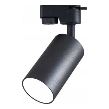 Taškinis šviestuvas 1 fazės bėginei sistemai, 1xGU10/10W/230V, juodas