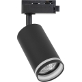 Taškinis šviestuvas 1 fazės bėginės sistemos PIPE, 1xGU10/10W/230V, juodas